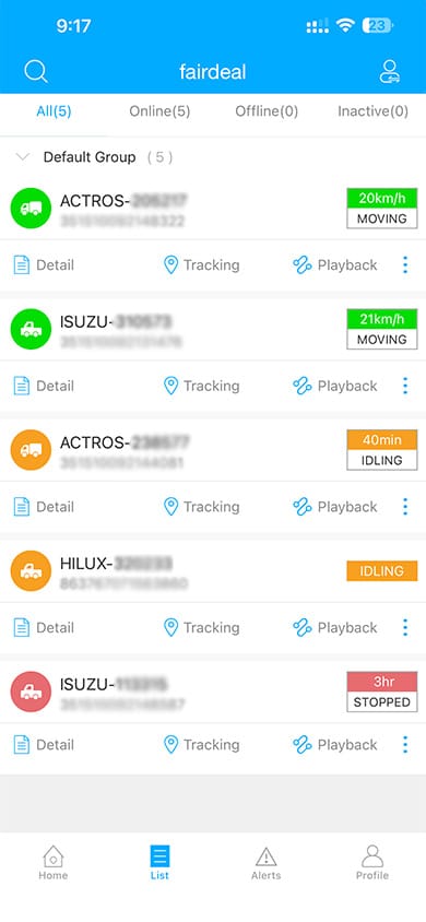 Live Tracking